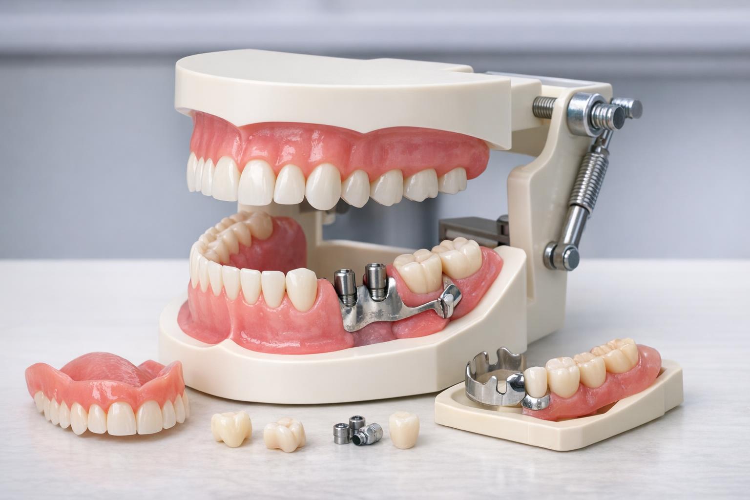 Zdjęcie modelu jamy ustnej z możliwością ćwiczeń protetycznych